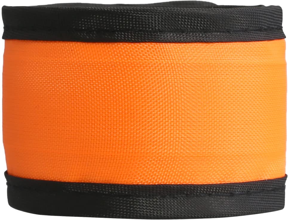 2 Pack Reflective Gear Flashing LED Slap Sports Wristbands, Safety Lights Arm Bands - Magic Band Running Lights for Runners - for Night Walking, Cycling and Running (Green/Orange)