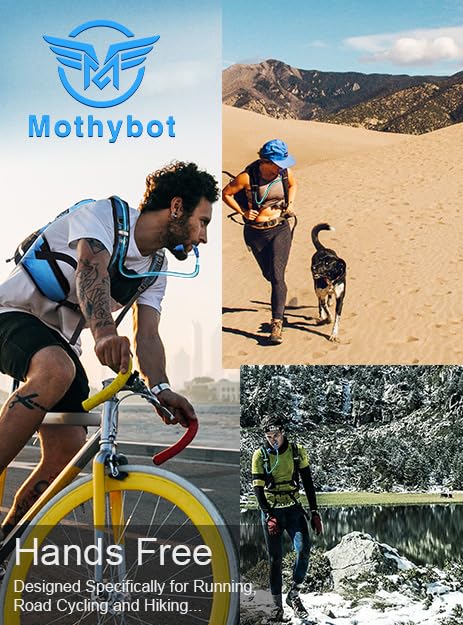 Mothybot Insulated Hydration Backpack Pack with 3L BPA Free Leak Proof Water Bladder, Large Storage Lightweight Hiking Daypack with Waist Pouches & Cooler Layer, for Running, Biking, Camping, Festival - color: Green