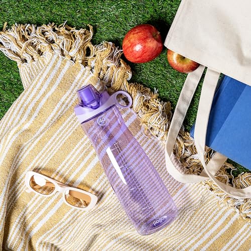Pogo 40oz Plastic Water Bottle with Chug Lid and Carry Loop, Lilac - color: Lilac, size: 40 Ounces