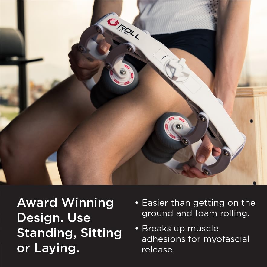 ROLL Recovery R8 Plus (Alpine White) - Deep Tissue Massage Roller - color: Alpine White