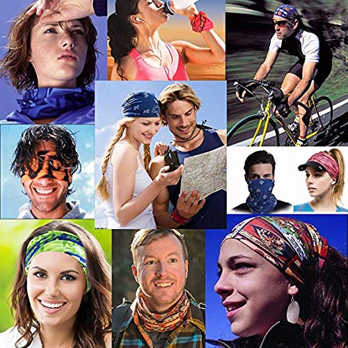 Face Mask Multi Bandana Neck Gaiter Seamless Magic Headband Outdoor Face Scarf for Dust Wind and UV Resistance - color: No5