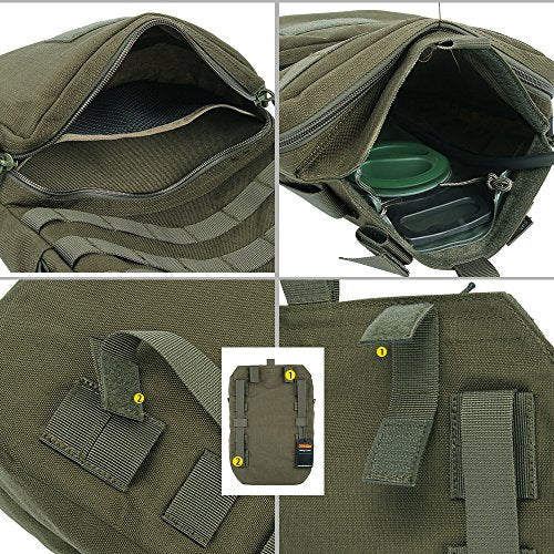 EXCELLENT ELITE SPANKER Tactical MOLLE Hydration Pack for 3L Water Bladder - color: Ranger Green