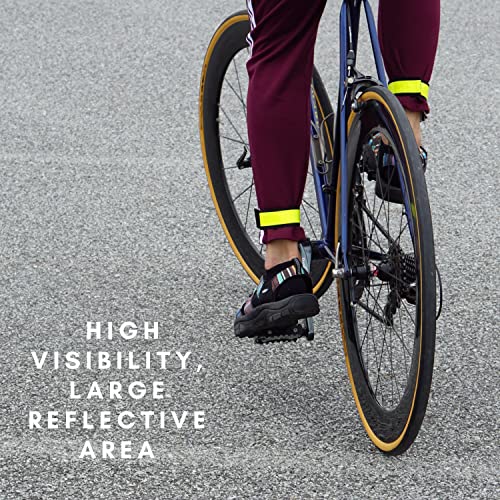 Vincita Reflective Bands - Highly Visible Safety Reflective Bands for Cycling, Walking, Running, and Hiking - Suitable with Molle Webbing On Backpack (Pair of 2) - color: Orange