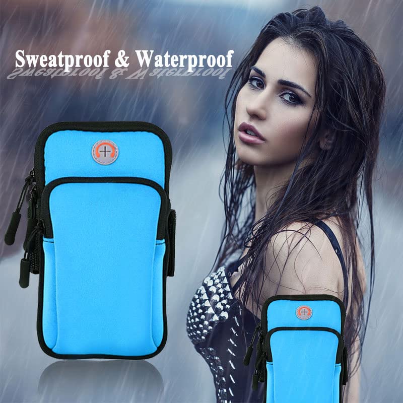 Phone Holder for Running Phone Armband Sleeve,iPhone 17 16 16e 15 14 13 12 11 Pro Max Xs Xr X 8 Plus Mini,Galaxy Ultra S26 S25 S24 S23 S22 Note 10,Keys Cell Arm Bands Fit Exercise Gym Jogging - color: 11-Light Blue