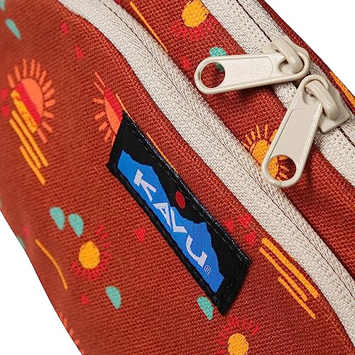 KAVU Canvas Spectator Belt Bag, Cotton Fanny Pack for Travel - color: Mirage Glow