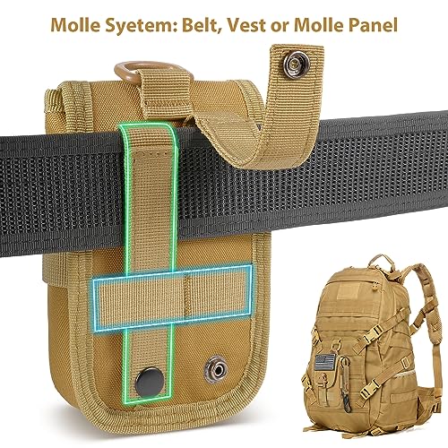 SOWHUP Tactical Molle Pouch Cell Phone Pouch Holster Small Utility EDC Pouch Gadget Organizer Bag - color: MC2