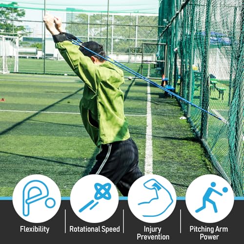 Zomiboo Baseball Bands Sports Resistance Exercise Bands - color: Blue, style: 30 Lbs