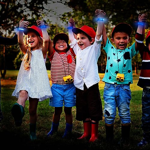 M.best 8pcs LED Light Up Bracelets Glow Flashing Wristbands Glow in The Dark Party Supplies for Wedding, Raves, Concert, Camping,Sporting Events, Party Blue - color: 8pcs Blue