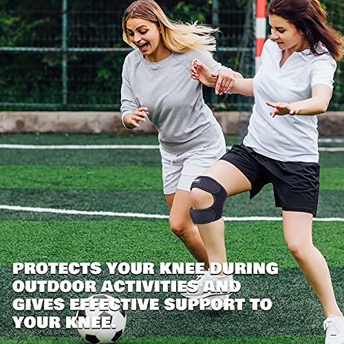 THX4COPPER Compression Dual Adjustable Patella Knee Brace for Pain Relief,Knee Strap Support for Running, Jumper, Gym Exercise, Tendonitis, Arthritis, Injury Recovery, Joints and Muscles - size: Small/Medium
