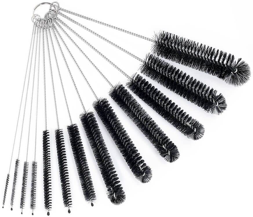 CiaraQ Bottle Cleaning Brushes, 8 Inch Nylon Tube Brush Set - color: Black, size: 8.0 Inch (13pcs)