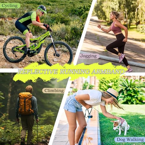 BlingKingdom 4 PCS High Visibility Reflective Running Gear