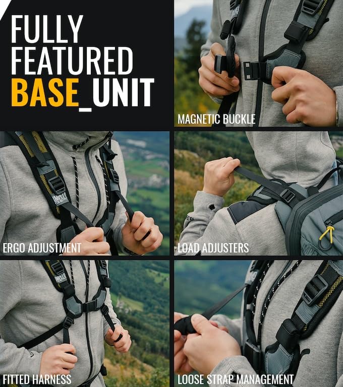 Complete Suite of 4 Outdoor Backpacks - Fully Compatible Base Unit with Bike-Pack, Ski-Pack, Hike-Pack & Mountain-Pack - Hunting Backpack with Searchable RECCO Technology - Travelling Backpack - style: Complete Bundle