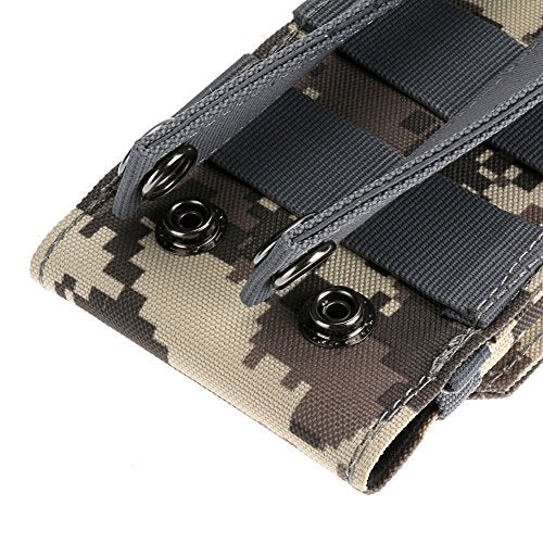 Tactical MOLLE Smartphone Holster, Universal Army Mobile Phone Belt Pouch EDC Security Pack Carry Accessory Kit Blowout Pouch Belt Loops Waist Bag Case for iPhone SE 5S Samsung Galaxy S4 mini - color: #B (Small)