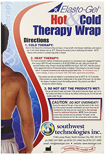 Elasto Gel, Hot/Cold Wrap,6" X 16"