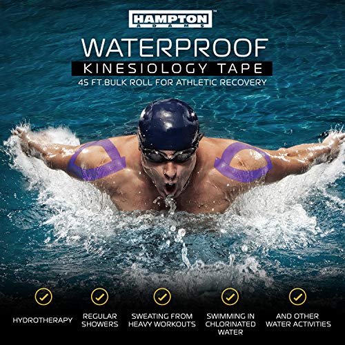Hampton Adams Kinesiology Tape, Uncut Roll, Waterproof Muscle Support - color: Purple, size: 2in x 135ft (1 Roll)