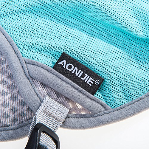 AONIJIE Running Vest Hydration Backpack 5L Unisex Trail Water Lightweight - color: Mint Green and No Water Bladder