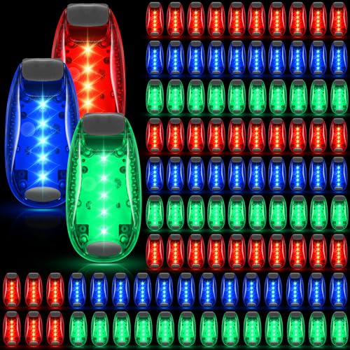 Copkim 30/60/100 Pcs LED Running Light Bulk - color: Red, Blue, Green