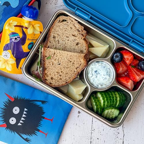 Yumbox Reusable Soft Gel Ice Packs for Lunch Boxes – Sweatproof Kids Lunchbox Ice Packs (Set of 2, 6.5″ × 7.5″)(Camo & Shark) - color: Camo