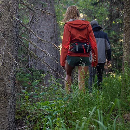 Sierra Designs Flex Lumbar Waist Pack, Hiking Waist Bag with Water Bottle Holder, Adjustable Volume, and More