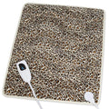 Heating Pad,Heated Blanket,Heating Pad for Back Neck,LeopardPrint,24x20 in - color: Leopardprint, size: 24x20 Inch