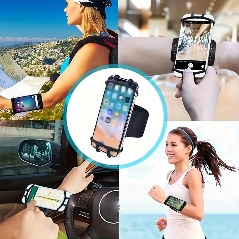 360° Rotatable Detachable Phone Armband, Universal fit, Lightweight and Sturdy, Ideal for Running, Fitness and Outdoor Sports
