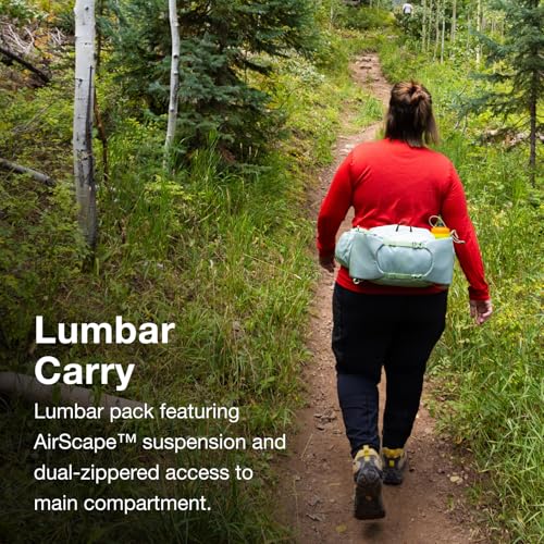 Osprey Tempest 6L Women's Lumbar Hiking Waist Pack - Fanny Pack with Water Bottle Holders - color: Black/Coal Grey, style: 6l (Extended Fit)