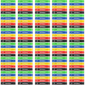 150 Pcs Bulk Fitness Resistance Bands Set for Gym Members Sports Class Students Gift, 5 Pieces Each with Storage & Carry Bag, Professional Grade Elastic Bands for Home Outdoor Workout Yoga Pilates