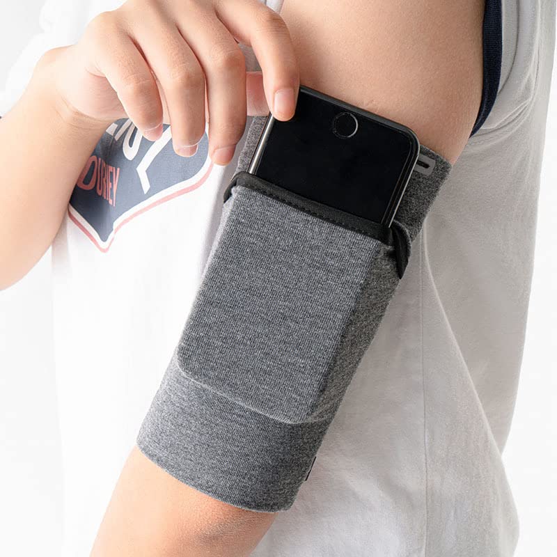 Sports Running Armband for Cell Phone, Universal Phone Armband Sleeve for Workout, Water Resistant Running Pouch for Gym (Medium) - size: Medium