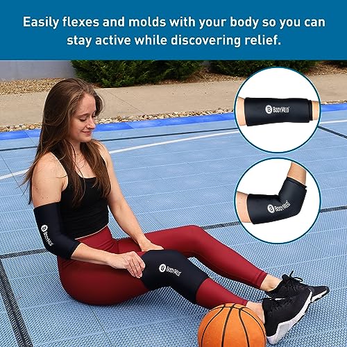 BodyMed 360° Hot & Cold Sleeve for Knee, Elbow, Ankle, Wrist Discomfort Relief – Flexible, Reusable Gel Ice Pack Compression Therapy for Sprains, Arthritis, Tendonitis - X-Large - size: X-Large