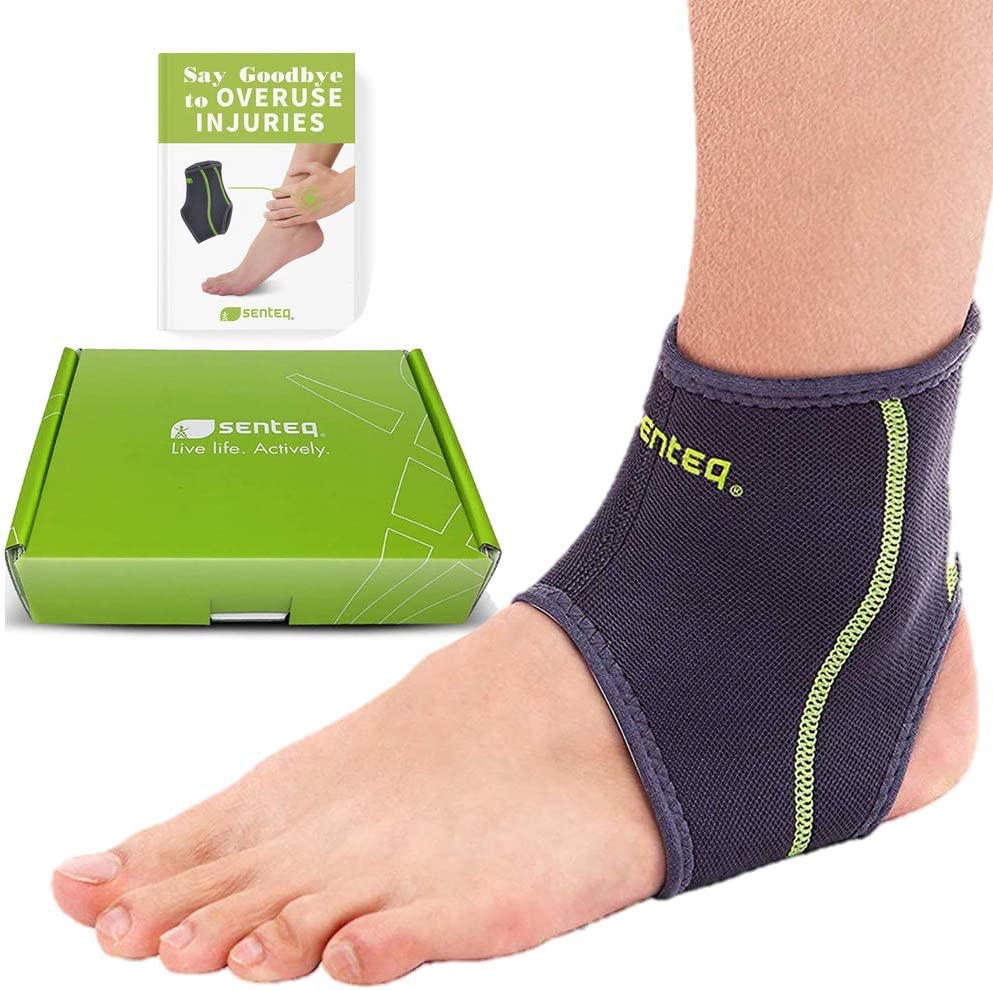 SENTEQ Ankle Brace for Men & Women- Compression Support for Sprained Ankles and Plantar Fasciitis, Elastic Neoprene Slim Sleeve for Jogging and Running, Ankle Stabilizer and Support for Walkers (5XL) - size: XXXXX-Large