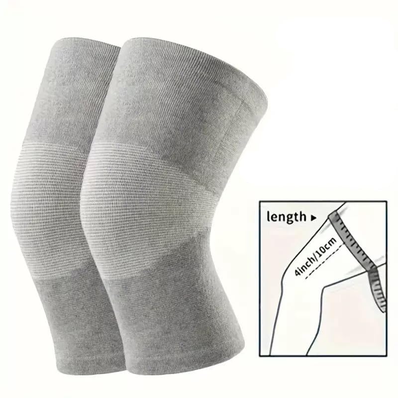 Knee Sleeve，1 Pair Compression Knee Sleeve for Women Men, Anti-Slip Elastic Sport Warm Knee Brace (Large) - size: Large