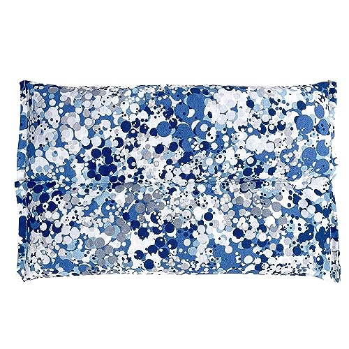 SacksyThyme Ultra Premium Herbal Heating Pad, Microwavable Moist Heat Pack - color: Indigo