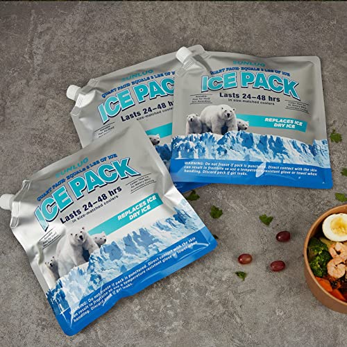 Cooler Ice Packs Reusable Ice Packs for Coolers Long Lasting Freezer Packs for Cooler Bag, Lunch Bags, Cooler Backpacks - color: 3 Pack - All Purpose Ice Packs