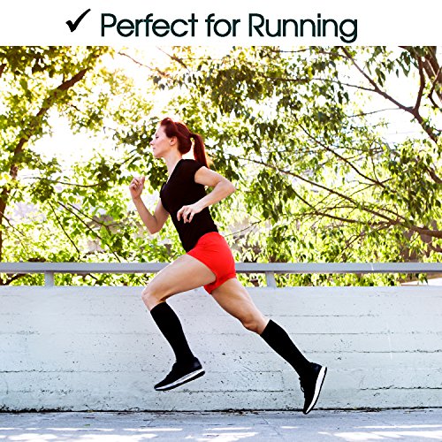 SocksLane Cotton Compression Socks, 15–20 mmHg Graduated Support, Knee-High Medical Compression (Navy Blue S/M) - color: Navy Blue, size: Small/Medium (1 Pair)