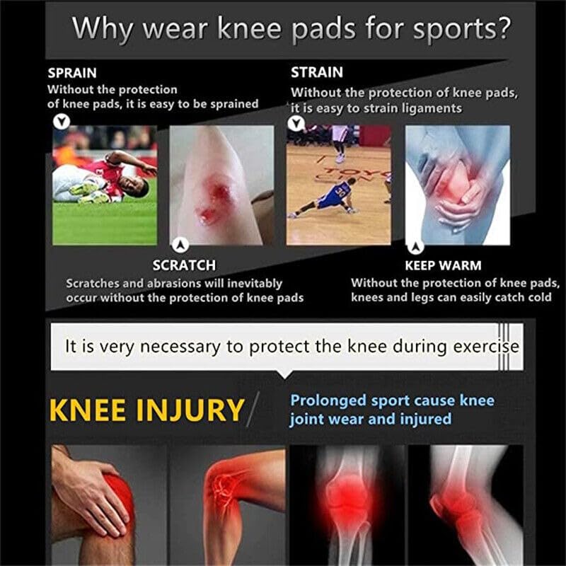 NADUSEP Knee Brace for Men Women, Adjustable Compression Sleeve Wrap Patellar Pad Tendon Knee Support Knee Strap for Running Sport Workout (short)