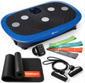 Lifepro Rumblex 4D Vibration Plate Exercise Machine with 7 Training Modes - color: Blue, size: Plus Mini