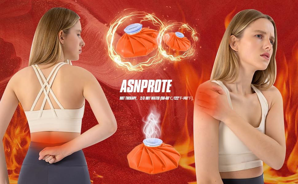 Ice Bags Ice Packs for Injuries,Reusable Ice Bags refillable Ice Pack Hot Water Bottle Hot Water Bag for Knee Head Hand Face Pain Relief,Hot Cold Compress,2Packs(9”&11”) Orange - size: 9" & 11", style: Orange