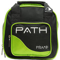 Pyramid Path Plus One Spare Tote Bowling Bag with Front Accessory Pocket - Holds One Bowling Ball and Small Accessories - color: 1-Lime Green