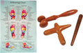 CCcollections Wood Therapy Massage Tools, Reflexology Wooden Stick Tool, Traditional Equipment for Relieving Muscle Pain Body Lymphatic Drainage Massager - (Set F) - size: Set F