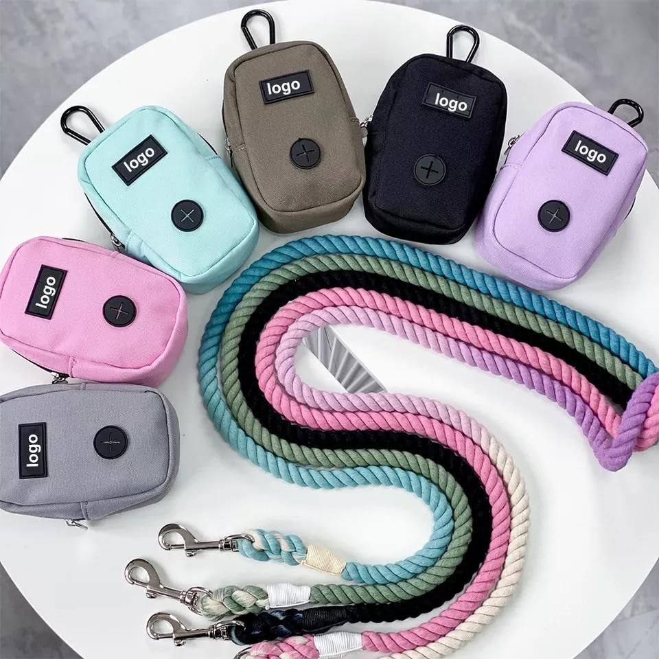 Dog Treat Pouch Dog Poop Bag Holder For Leashes, Pets Snack Container With Inner Mesh Bag, Puppy Supplies Perfect For Training And Walking - Hands Free Dog Waste Bag Dispenser -Dog Travel Accessories - color: Black